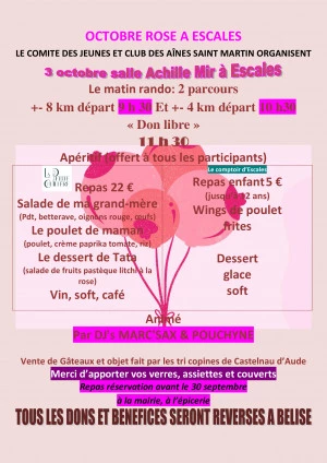 Affiche octobre rose 