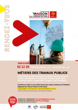 Affiche Les métiers des travaux publics