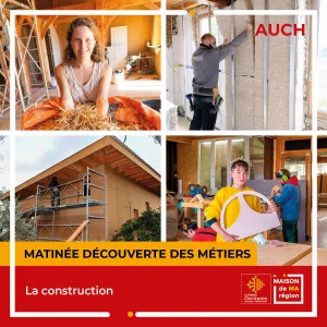 Affiche Matinée découverte des métiers de la construction durable