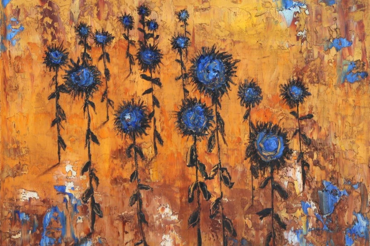 Tournesols - Peinture 40X40 - 2024