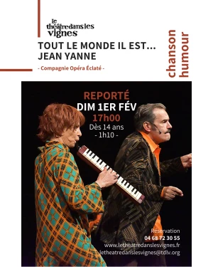 Affiche REPORT - Tout le monde il est… Jean Yanne // Cie Opéra Éclaté