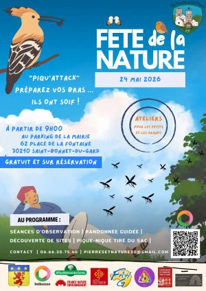 Affiche Fête de la Nature - Piqu'Attack ! Préparez vos bras... Ils ont soif