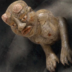 Azazel - Papier mâché et collages, 75/40/90, 2014 - Joel Marciel 