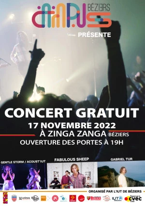 Affiche Campus Béziers - Concerts gratuits