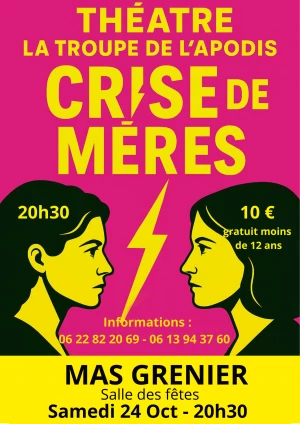 Affiche Soirée Théâtre "Crise de mères"