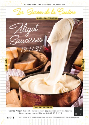 Affiche Soirée aligot saucisses