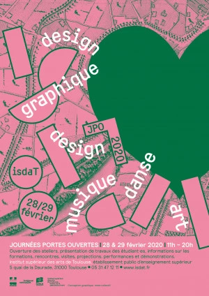 Affiche Journées Portes Ouvertes 2020 de l'isdaT