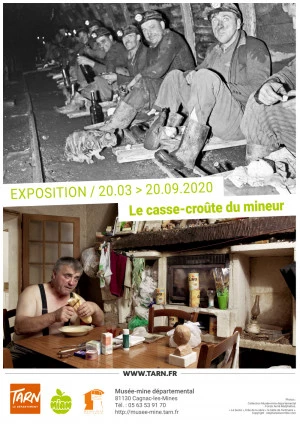 Affiche Exposition "Le casse-croûte du mineur" au Musée-mine départemental