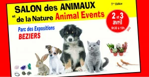 Affiche Animal Events les 2 et 3 avril 2022