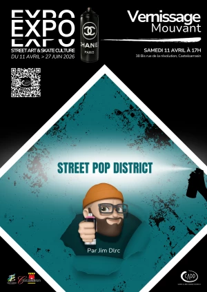 Affiche Vernissage Mouvant - Street Pop District
