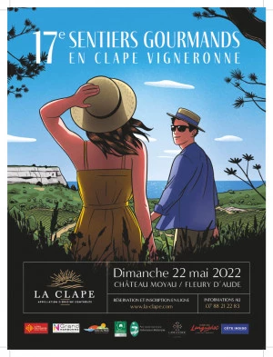 Affiche Les sentiers Gourmands sont de retour en Clape Vigneronne - Dimanche 22 mai 