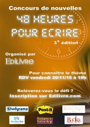 Affiche 48 heures pour écrire