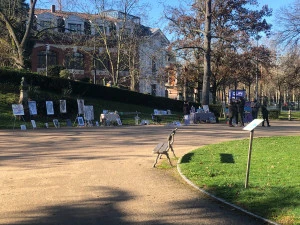 Affiche Toiles et Pages – Exposition collective 