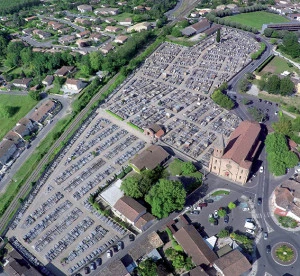 Affiche « Les cimetières de Gaillac disparus ; le cimetière Saint-Jean lieu de mémoire » par Alain Soriano