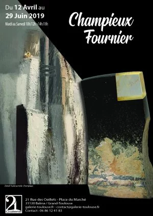 Affiche Exposition Champieux / Fournier 