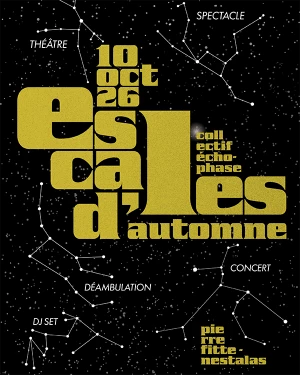 Affiche Les Escales d'Automne du Collectif Echo-Phase