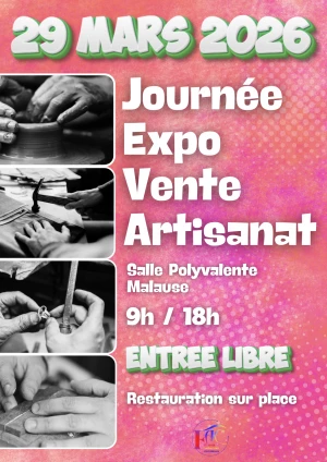 Affiche journée expo vente autour de l artisanat local