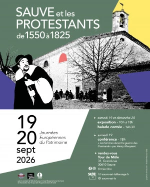 Affiche Sauve et les Protestants 1550-1825