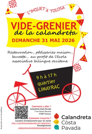 Affiche Vide Grenier de la Calandreta
