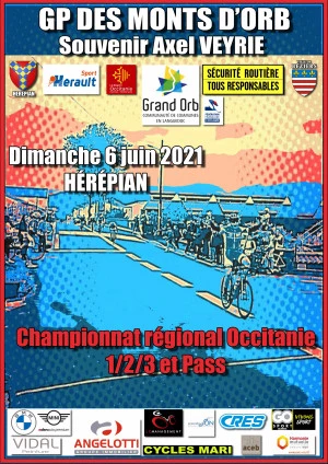 Affiche Championnat Occitanie de cyclisme sur route 2021