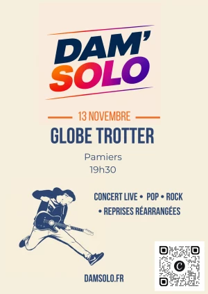 Affiche Dam'Solo au Globe Trotter à Pamiers