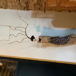 réflexion - Technique mixte 40x56x122cm