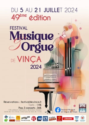 Affiche Festival Musique et orgue de Vinça