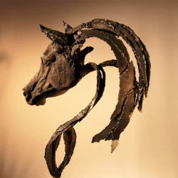 Eclipse - Terre cuite et acier soudé