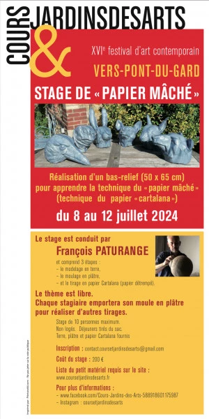 Affiche Stage de « Papier Mâché »