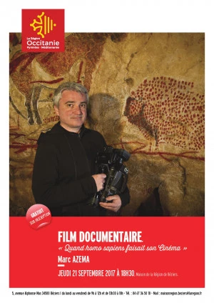 Affiche "Quand Homo sapiens faisait son cinéma" Marc AZEMA