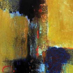 l'heure bleue - toile acrylique 0,30X0,27 - Eve Fouquet 