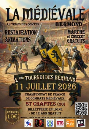 Affiche TOURNOI et MÉDIÉVALE des BERMOND 2026