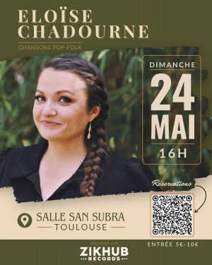 Affiche Concert Eloïse Chadourne : Chansons Pop-Folk