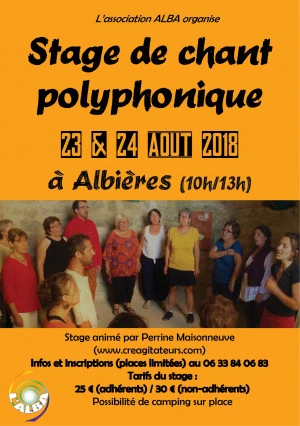 Affiche Stage de chant polyphonique