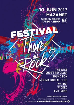 Affiche Festival Thoré du Rock ? 2017
