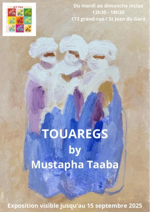 Affiche Touaregs by Mustapha Taaba - Exposition de Peinture
