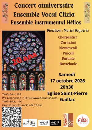 Affiche L'Ensemble vocal Clizia célèbre ses vingt ans