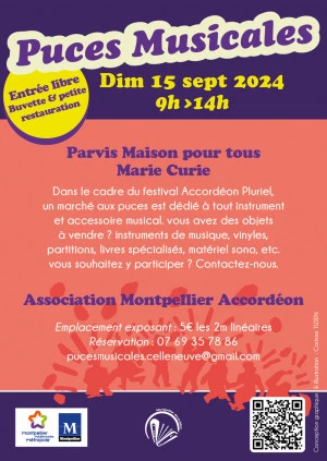 Affiche Marché aux puces musicales