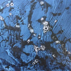 Le jardin du peintre du temps perdu, Nuit XVIII - Acrylique sur toile. 40 x 40 cm. 2021 - odile cariteau 