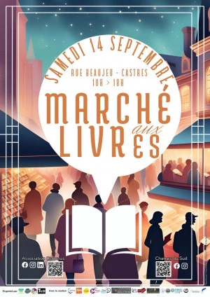 Affiche Marché aux livres de Castres - 1ère édition