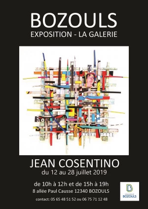 Affiche Exposition de Jean Cosentino