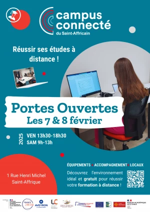Affiche Portes Ouvertes Campus Connecté du saint-Affricain