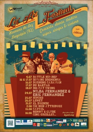 Affiche Lez'Art festival 3ème édition