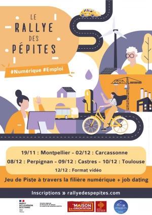 Affiche Le Rallye des Pépites #Numérique #Emploi