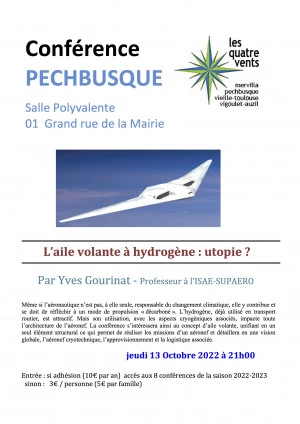 Affiche L'aile volante à hydrogène : utopie ?