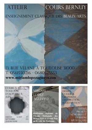 Affiche Ecole de Peinture - Cours Bernuy
