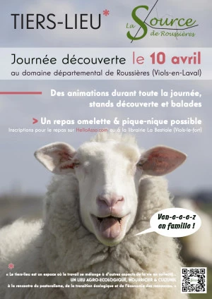 Affiche Journée découverte du futur tiers-lieu AGRO-ECOLOGIQUE, NOURRICIER & CULTUREL