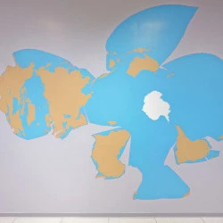 Circuit béant - Peinture murale au centre de données de la société Fullsave, Labège (3mx5m) - Étienne Cliquet, 2013 