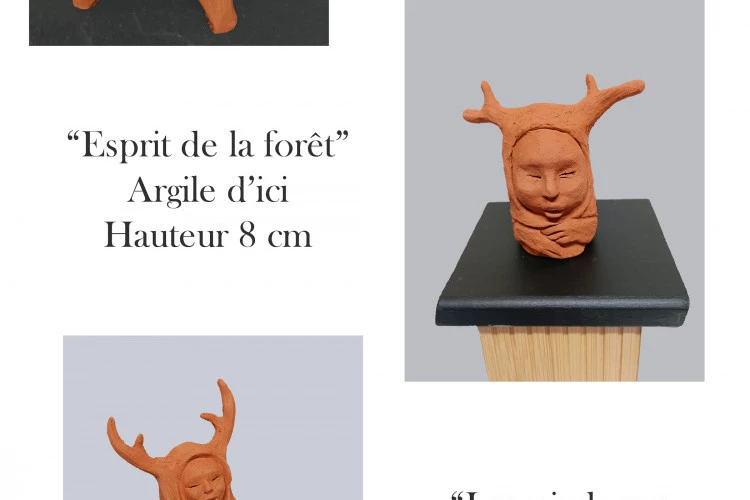 Sculptures en argile du pays du Lot - J'ai creusé le terrain pour trouver de l'argile et me laisser porter par la mémoire de cette terre - Sophie Latappy 