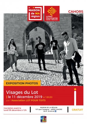 Affiche Exposition photos "Visages du Lot"